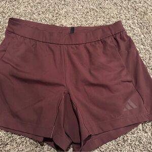 Adidas Women's Maroon Athletic Shorts